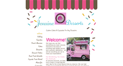 Desktop Screenshot of jenuinedesserts.com